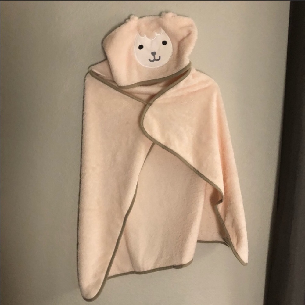 Cozy Soft Fleece Hooded Bath Robe Towel Llama Bear